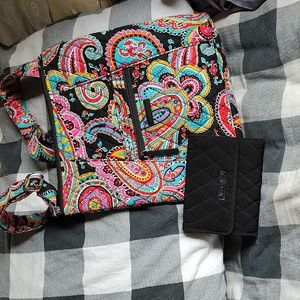 Parisian paisley crossbody with wallet